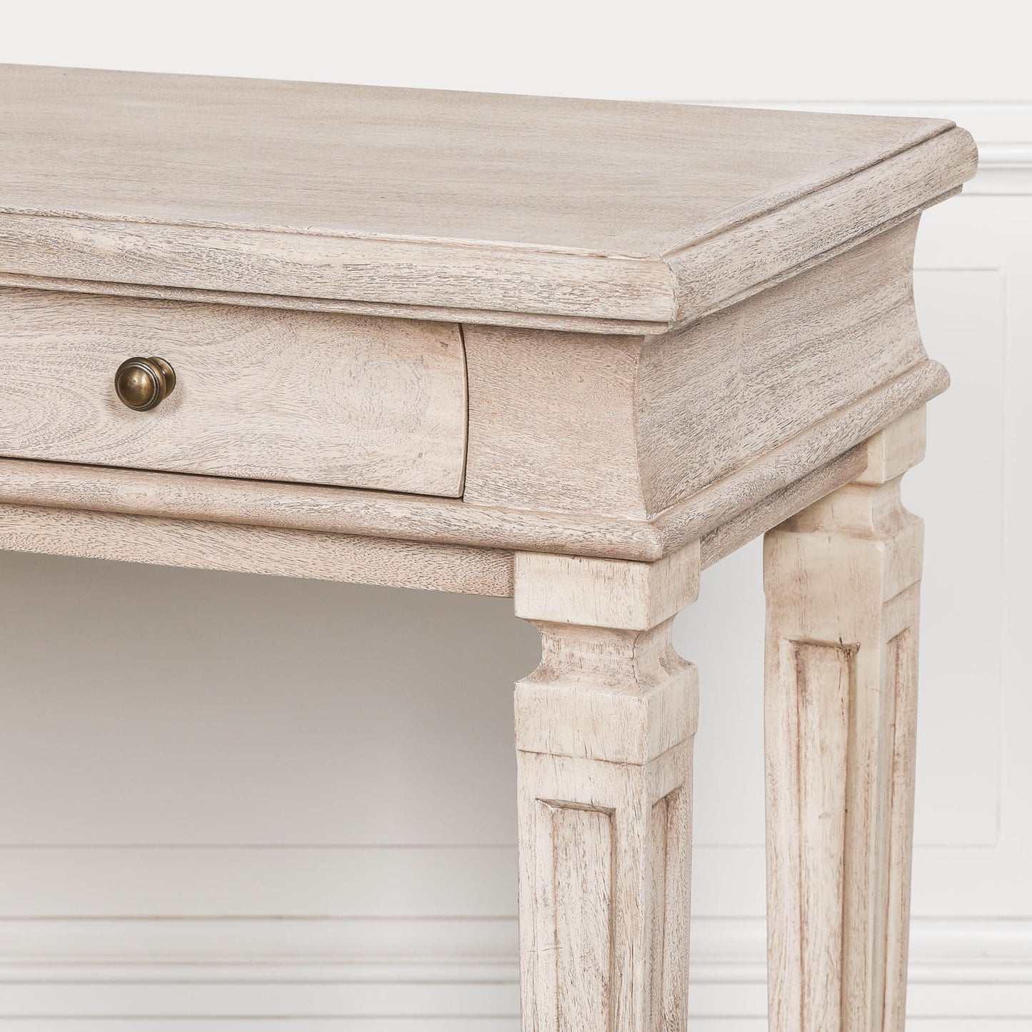 Regency Breakfront Console Table – Solid Acacia Wood