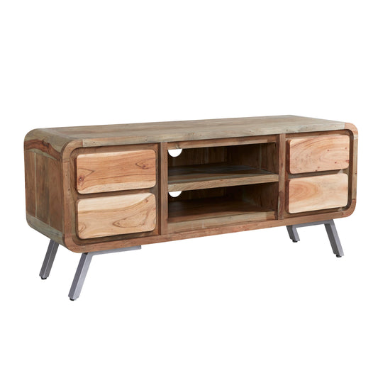 Norleigh Media Unit – Reclaimed Wood & Metal