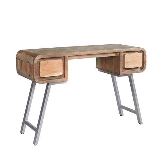 Norleigh Desk Console – Reclaimed Wood & Metal