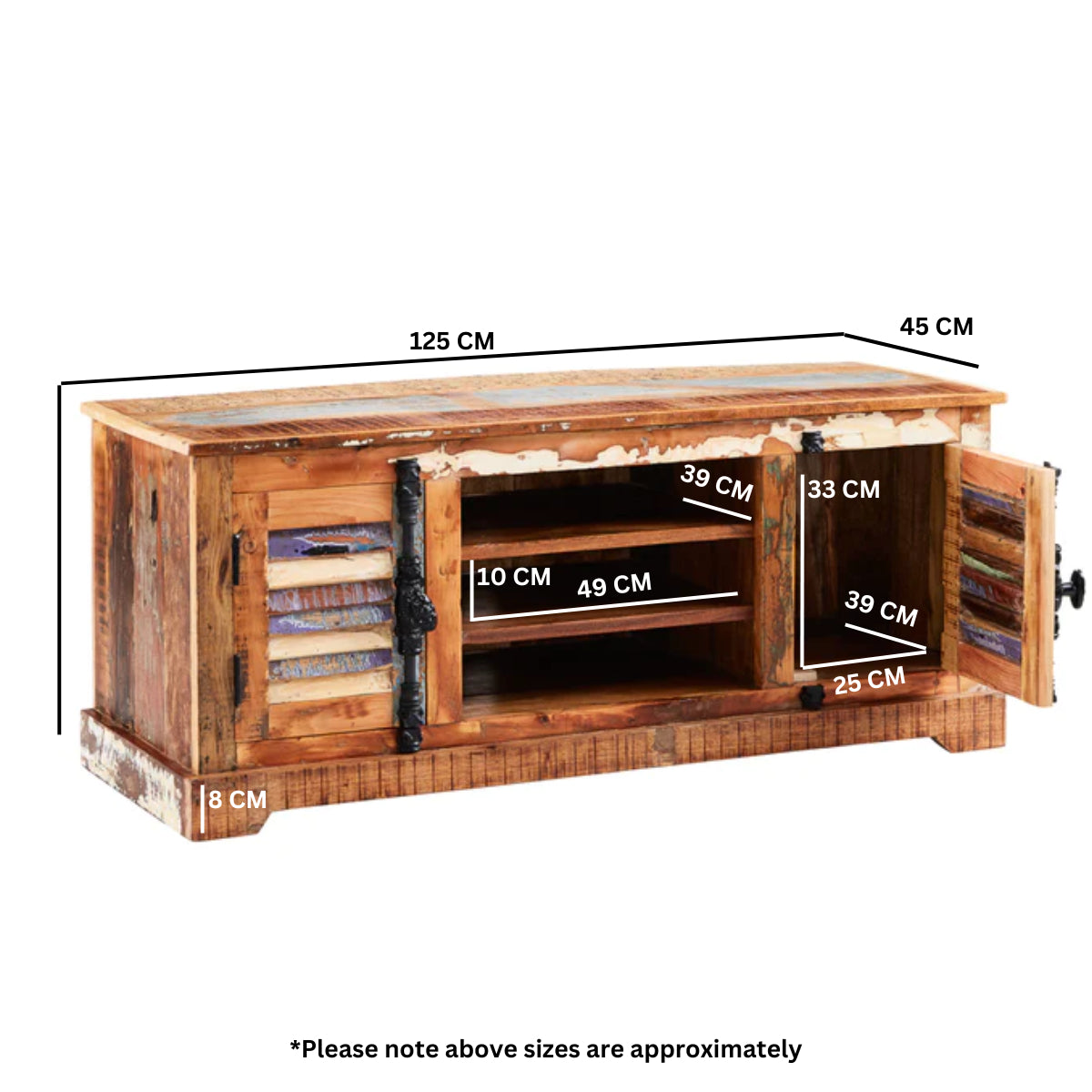 Origin TV Cabinet – Reclaimed Wood