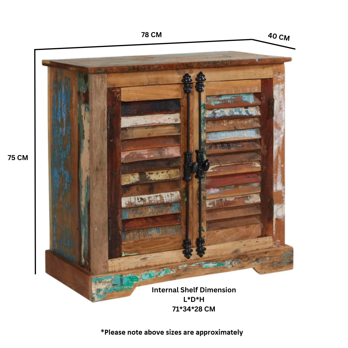 Origin 2 Door Sideboard – Reclaimed Wood