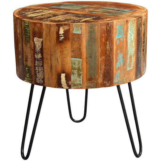 Origin Drum Side Table – Reclaimed Wood