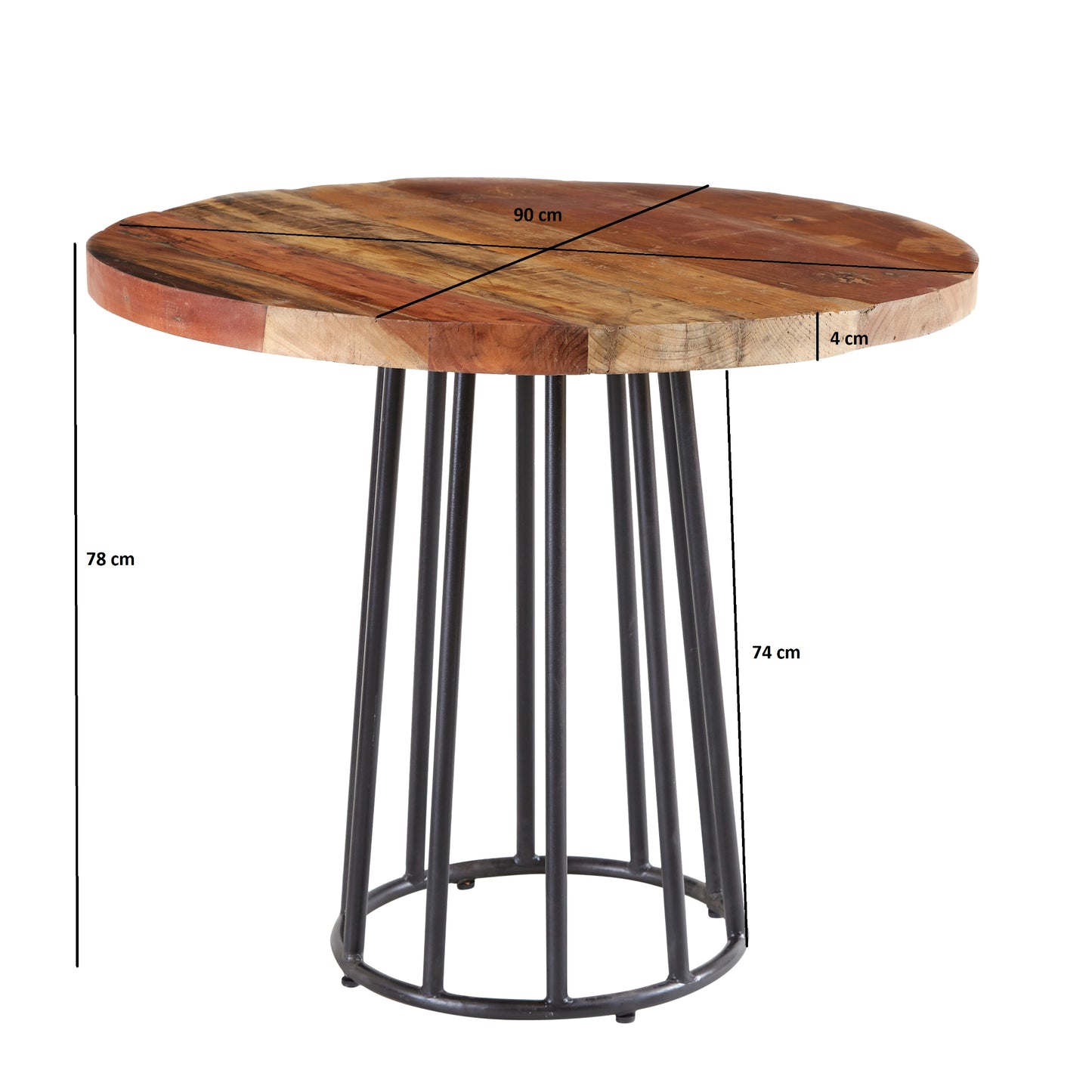 Origin Round Dining Table – Reclaimed Wood