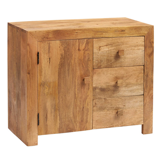 Amrai 3 Drawer Sideboard – Light Mango
