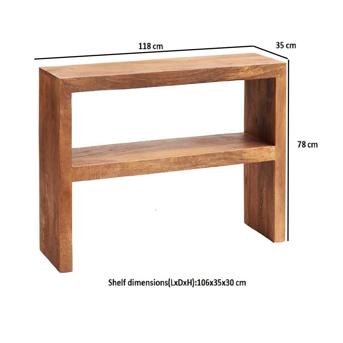 Amrai Console Table – Light Mango