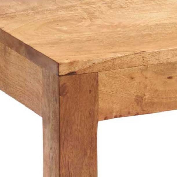 Amrai Dining Table and 6 Wooden Chairs – Light Mango