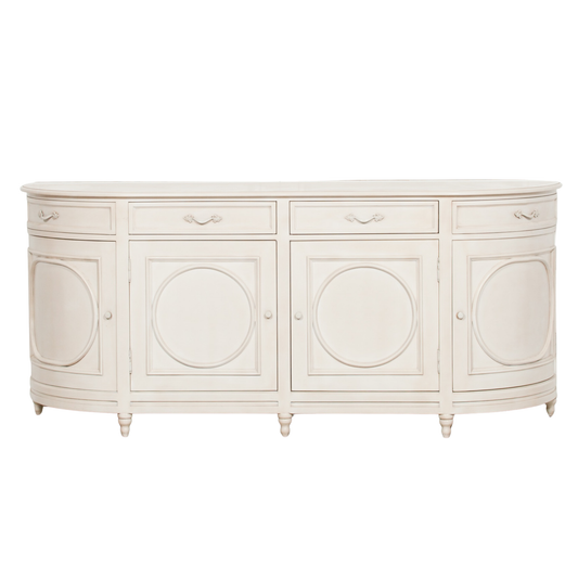 Chantilly Curved Sideboard – Aged Ivory