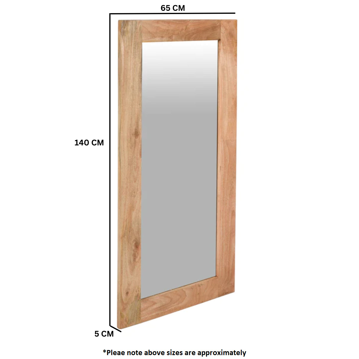 Sundara Full Length Mirror – Solid Mango Wood