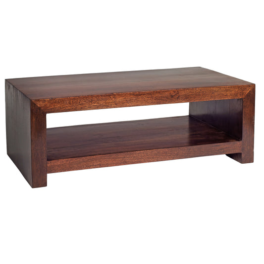 Amrai Large Coffee Table – Dark Mango Wood