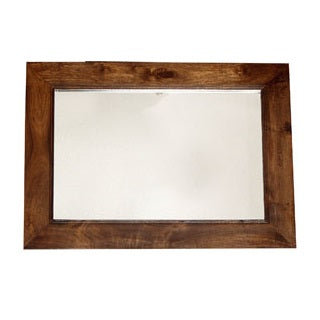 Amrai Wall Mirror – Dark Mango Wood