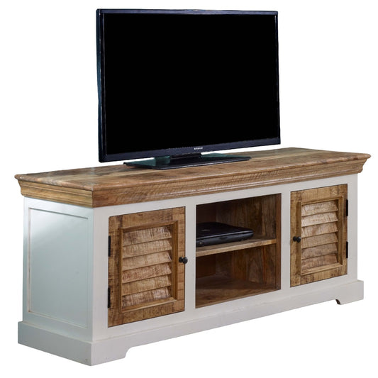 Aangan Large TV Cabinet – Solid Mango Wood