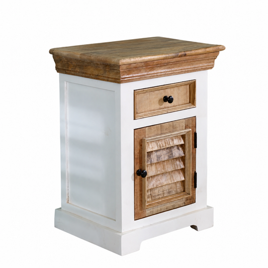 Aangan Bedside Cabinet – Solid Mango Wood