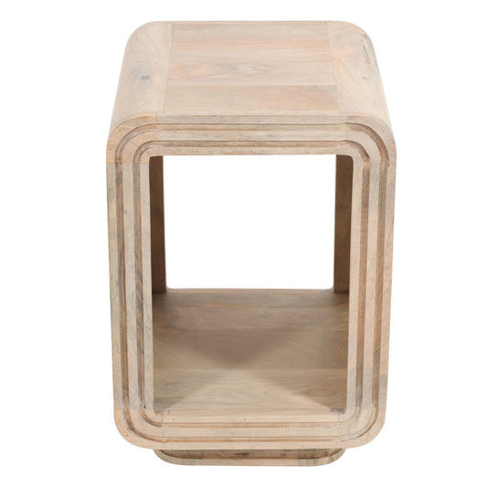 Witton Side Table – Carved Mango Wood