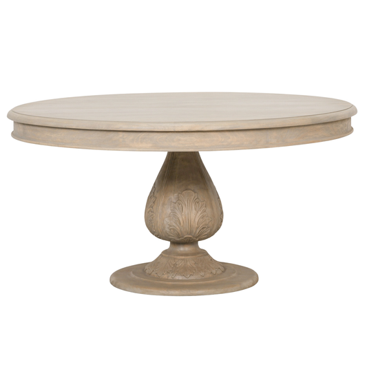 Fairford Round Acorn Dining Table 150cm – Light Rustic Wood