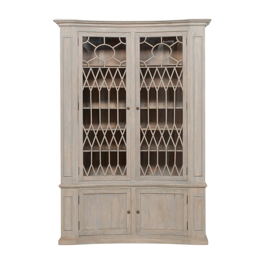 Beaumont Concave Display Cabinet – White Cedar