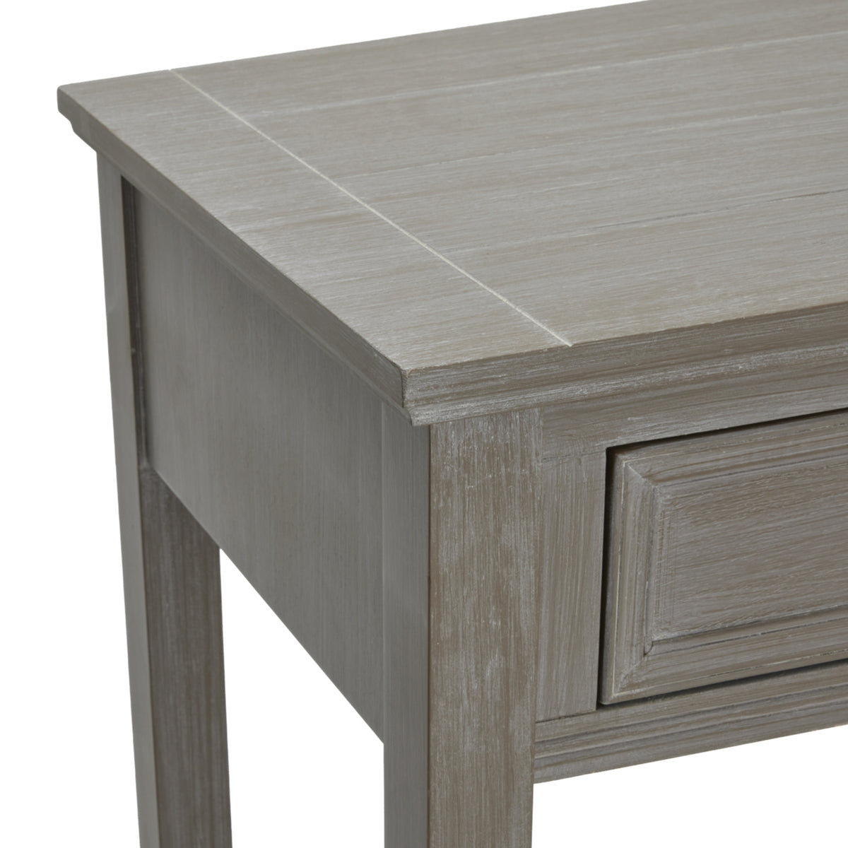 Fairbourne Four Drawer Console Table – Distressed Grey