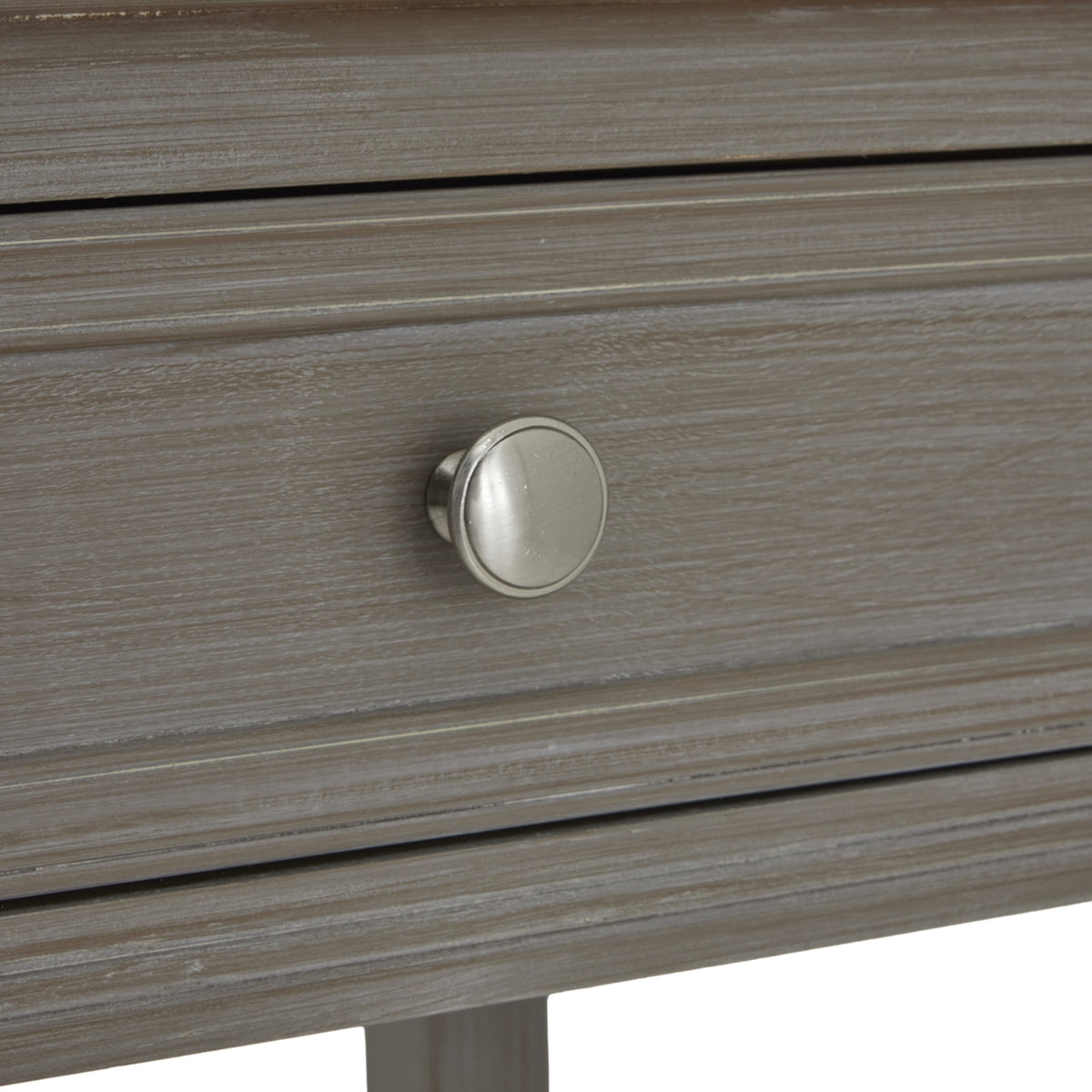 Fairbourne Four Drawer Console Table – Distressed Grey