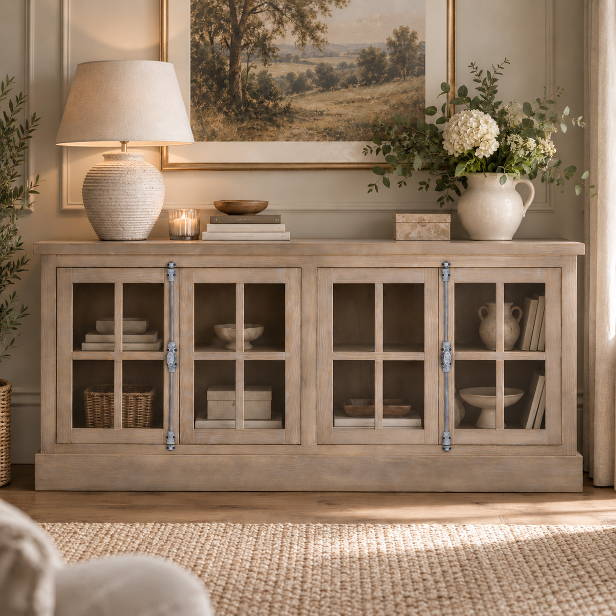 Haldon Four Door Glazed Sideboard
