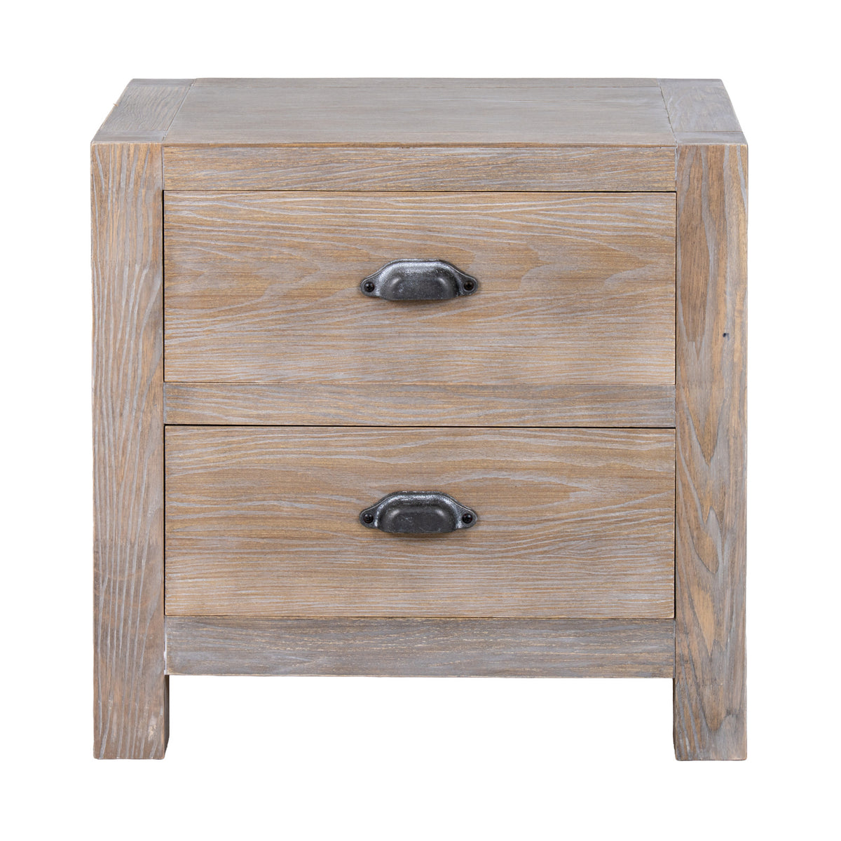 Haldon Two Drawer Bedside Table