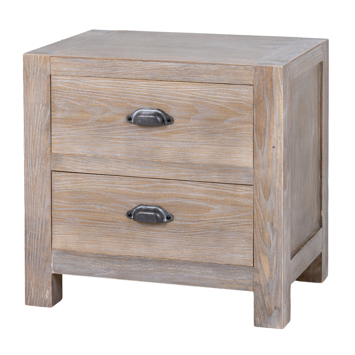 Haldon Two Drawer Bedside Table