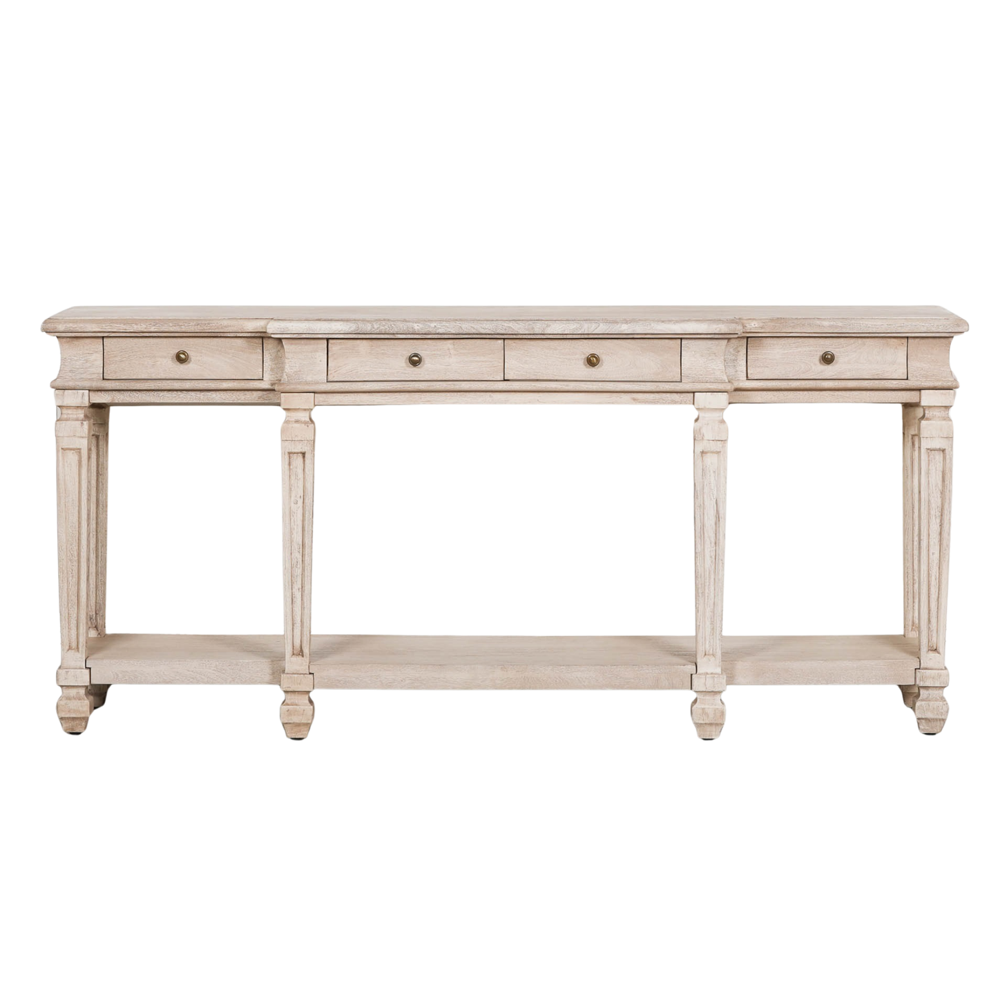 Regency Breakfront Console Table – Solid Acacia Wood