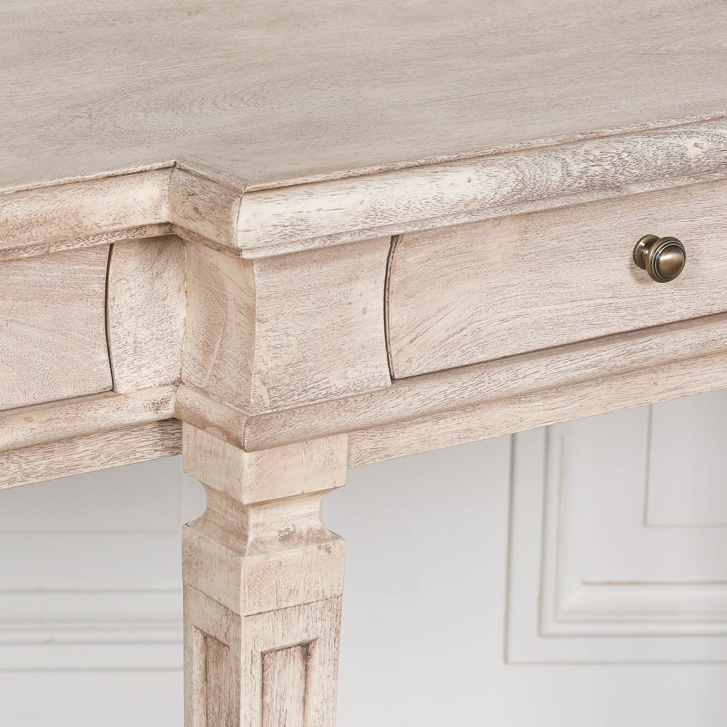 Regency Breakfront Console Table – Solid Acacia Wood