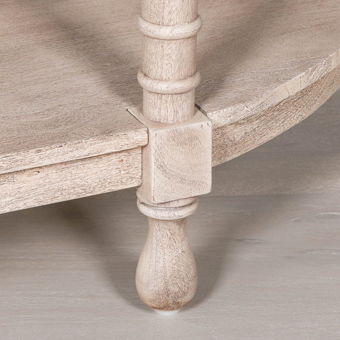 Curved Console Table – Solid Acacia Wood