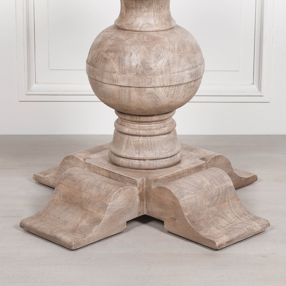 Hawthorne Round Ball Dining Table 139cm – Rustic Acacia
