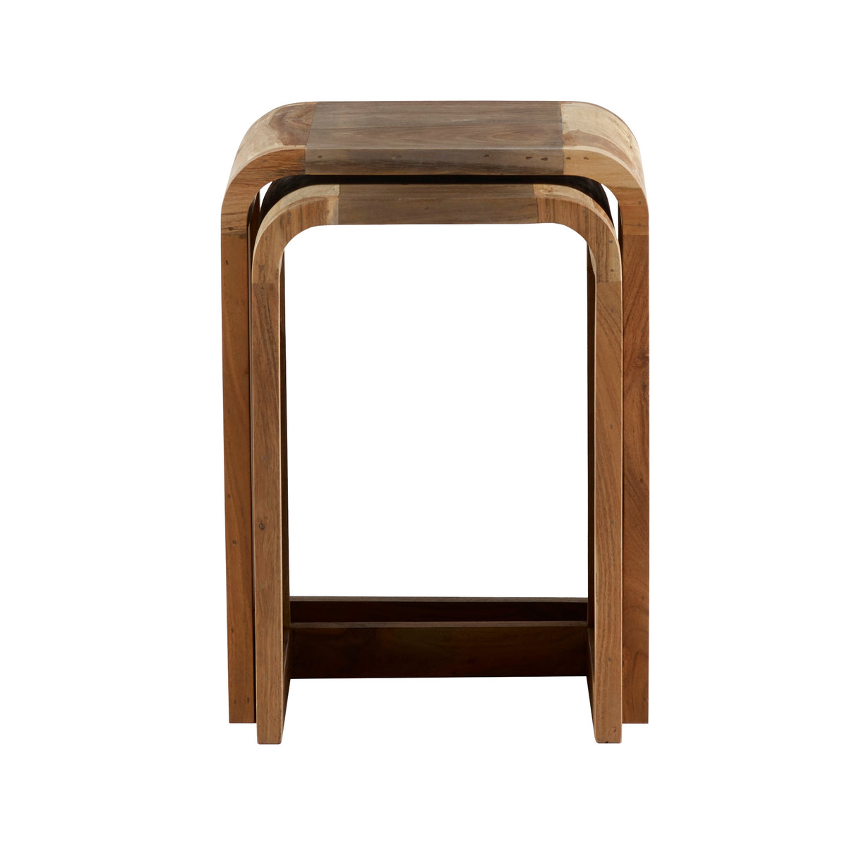 Norleigh Nest of 2 Tables – Reclaimed Wood & Metal