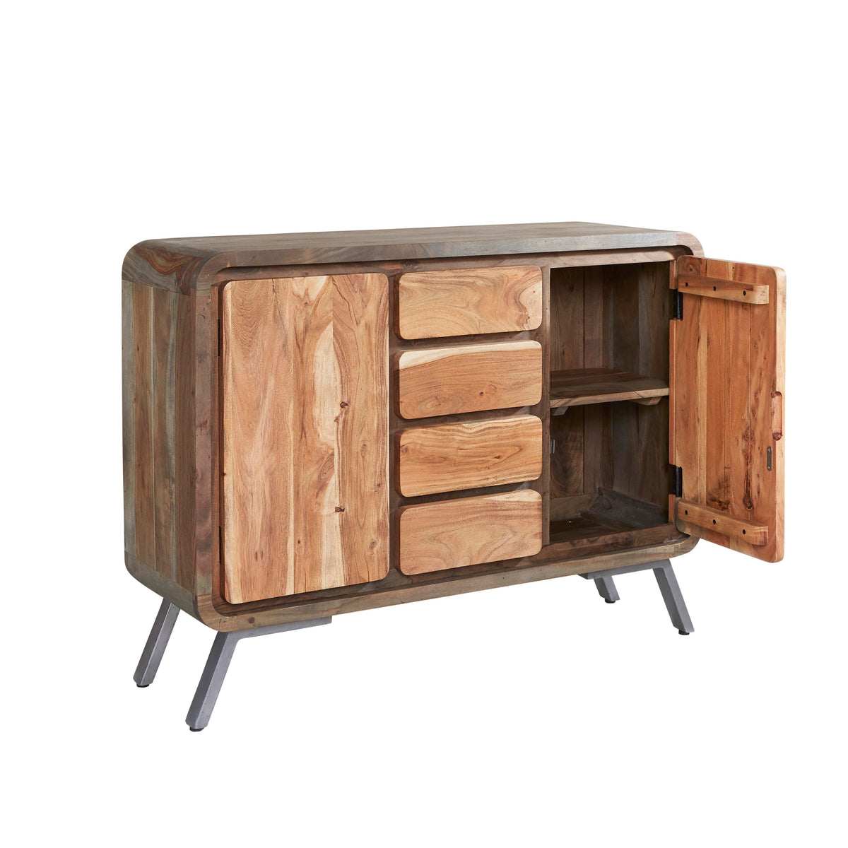 Norleigh Large Sideboard – Reclaimed Wood & Metal