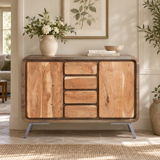 Norleigh Large Sideboard – Reclaimed Wood & Metal