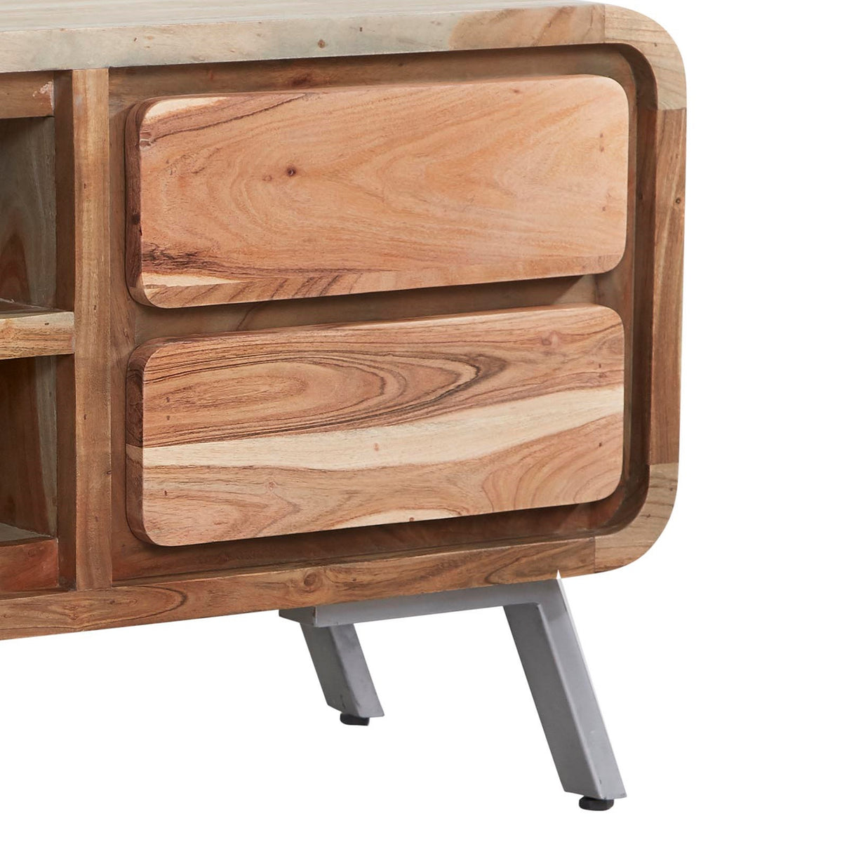 Norleigh Medium TV Cabinet – Reclaimed Wood & Metal