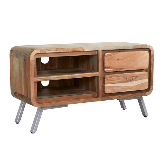 Norleigh Medium TV Cabinet – Reclaimed Wood & Metal
