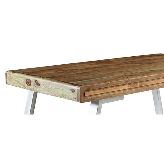 Norleigh Medium Dining Table – Reclaimed Wood & Metal