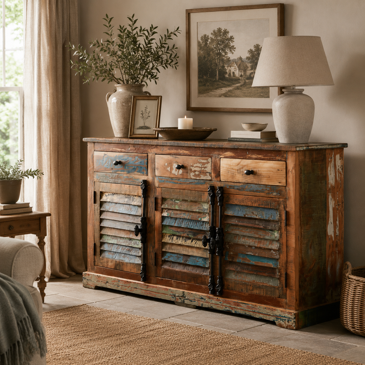 Origin Large Sideboard – Reclaimed Wood