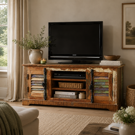 Origin TV Cabinet – Reclaimed Wood