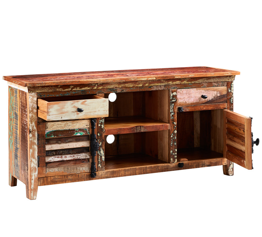 Origin Large TV Media Credenza – Reclaimed Wood