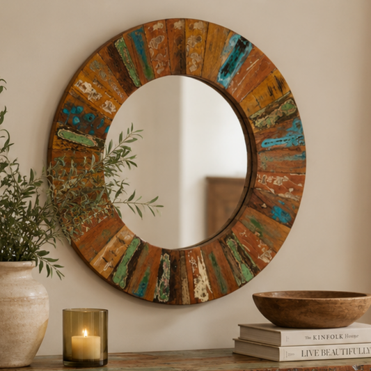 Origin Large Mirror Frame – Reclaimed Wood