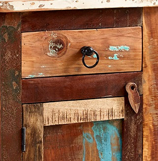 Origin Bedside Table – Reclaimed Wood