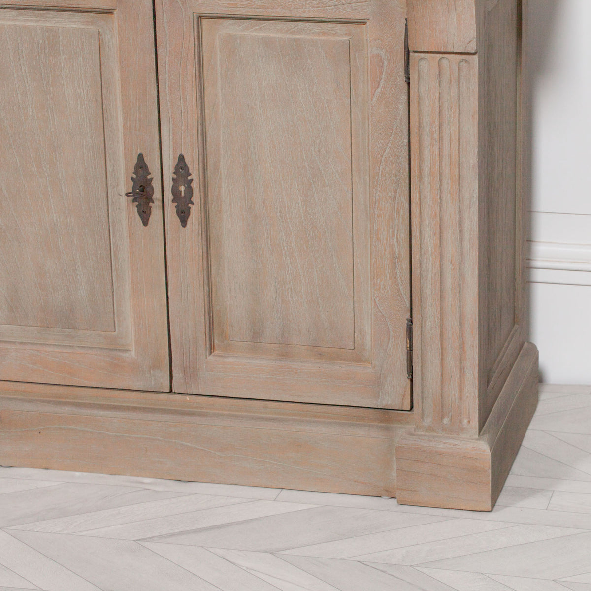 Westbrook Grand Triple Library Bookcase – Rustic White Cedar