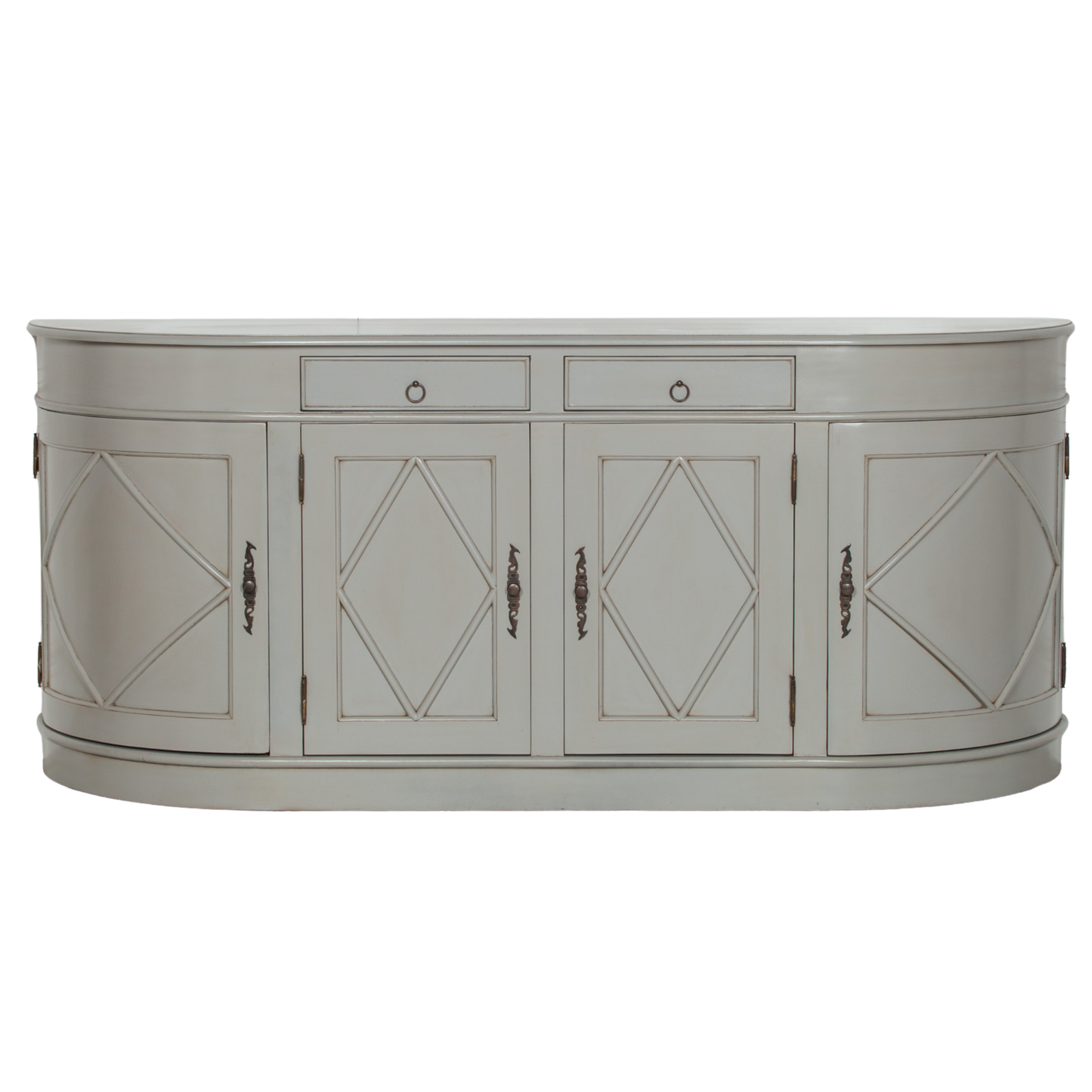 Chantilly Curved Sideboard – Grey Painted Finish