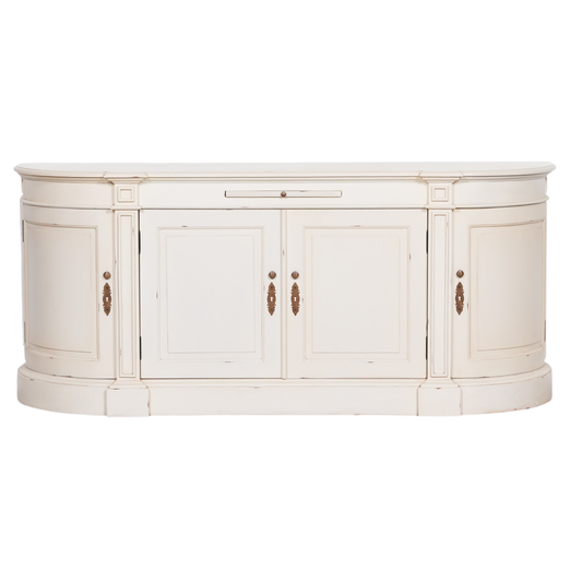Chantilly Buffet Sideboard – Distressed Ivory Mahogany
