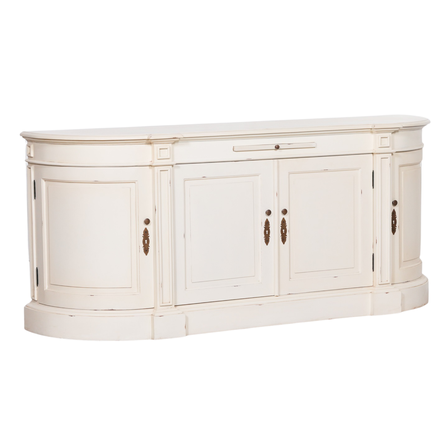 Chantilly Buffet Sideboard – Distressed Ivory Mahogany