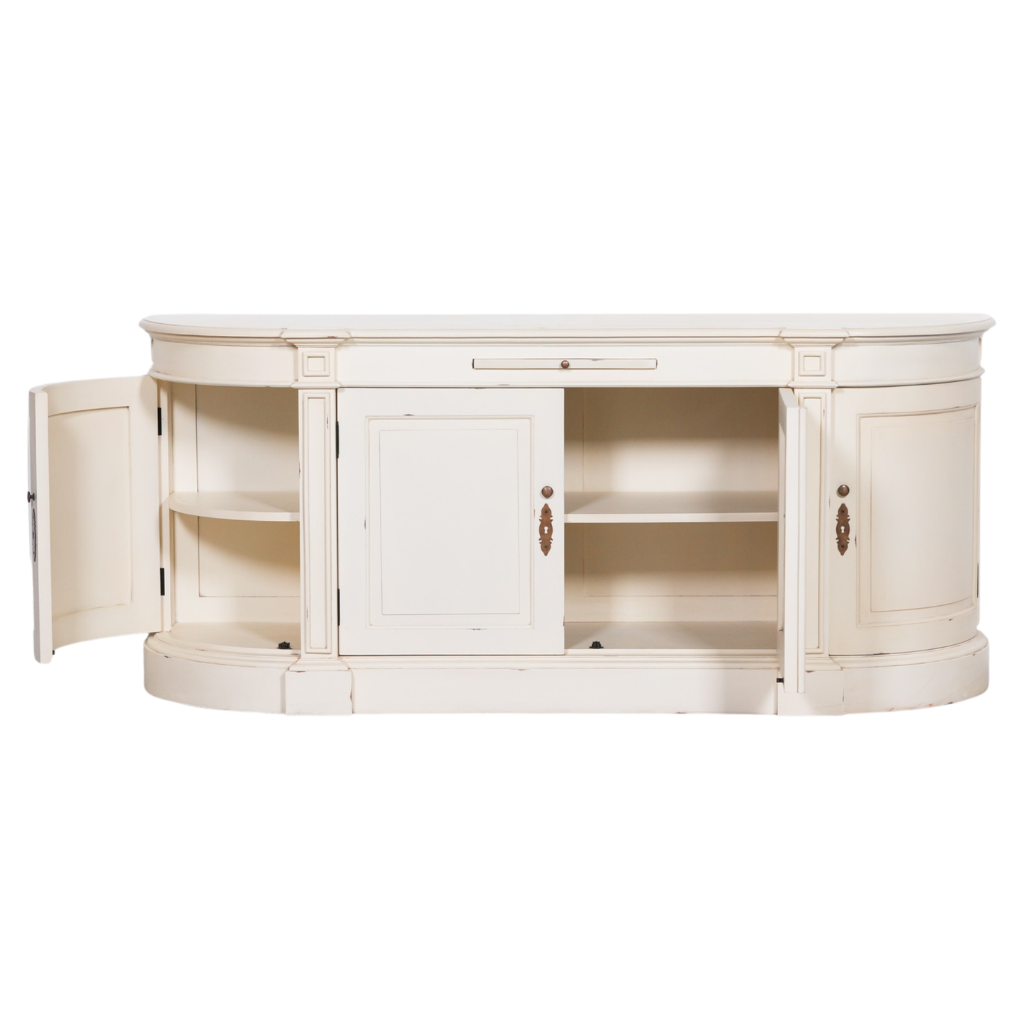 Chantilly Buffet Sideboard – Distressed Ivory Mahogany
