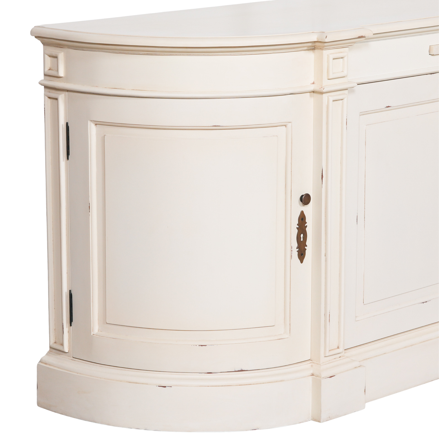 Chantilly Buffet Sideboard – Distressed Ivory Mahogany