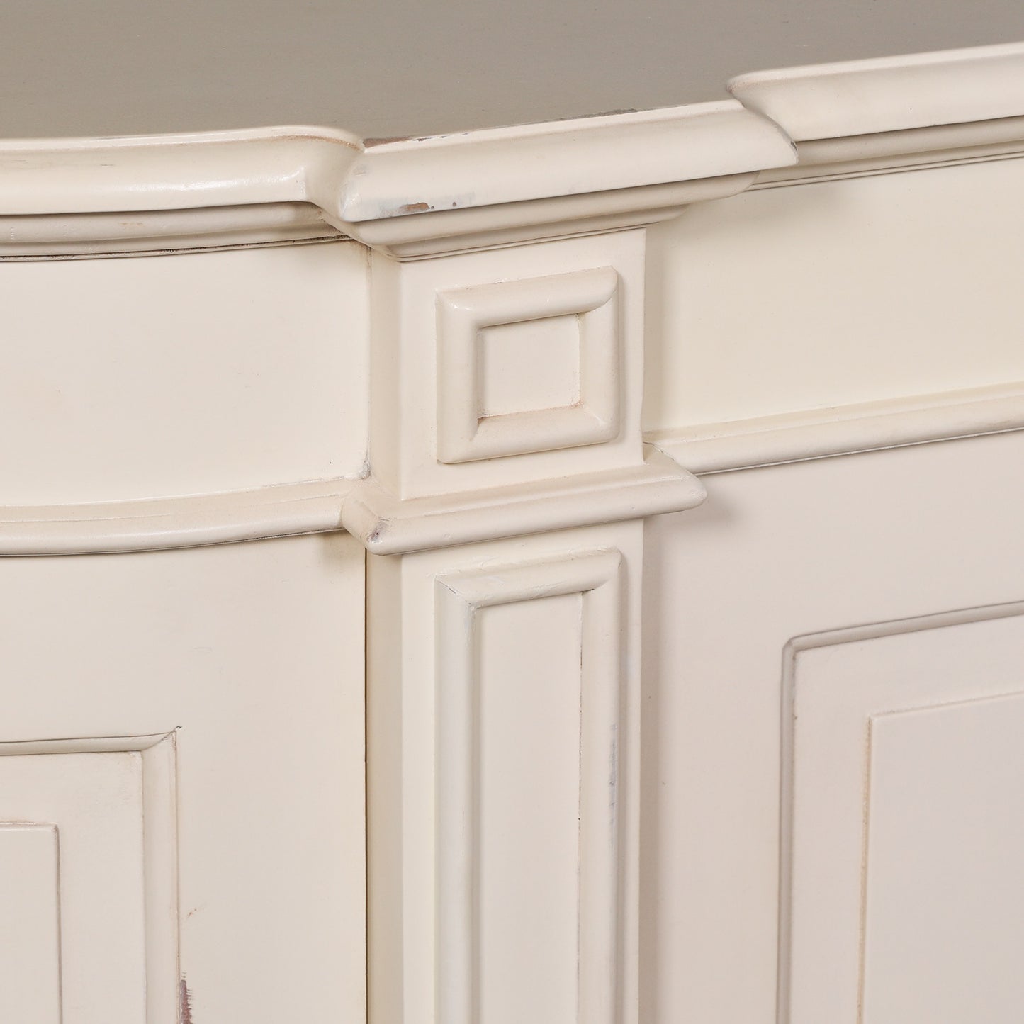Chantilly Buffet Sideboard – Distressed Ivory Mahogany