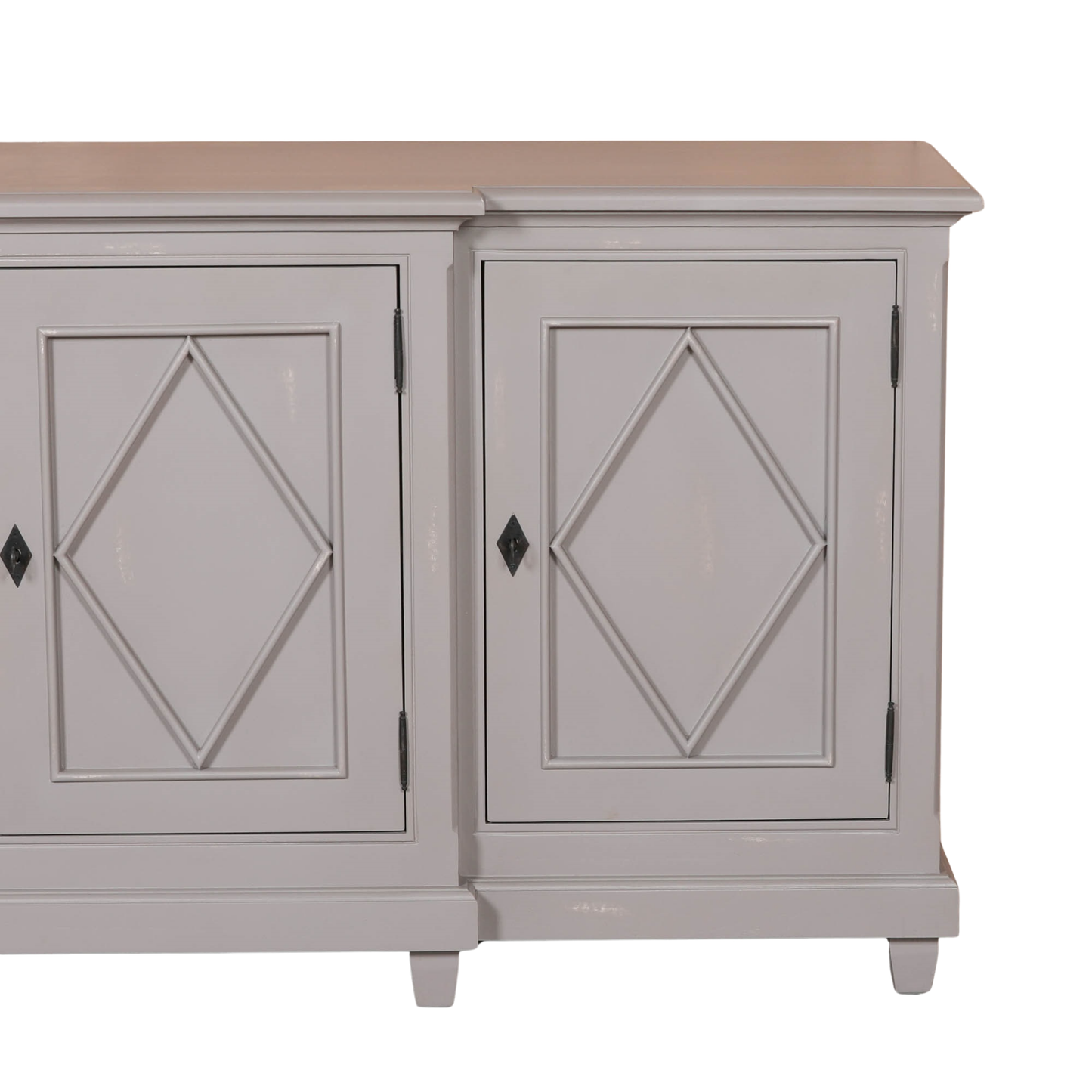 Belgrave Breakfront Sideboard – Distressed Grey Mahogany