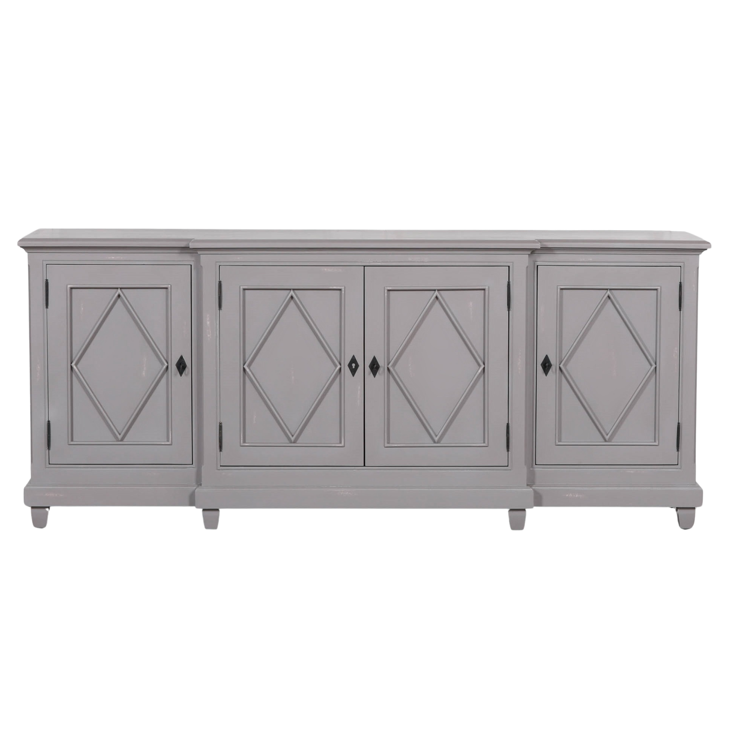 Belgrave Breakfront Sideboard – Distressed Grey Mahogany