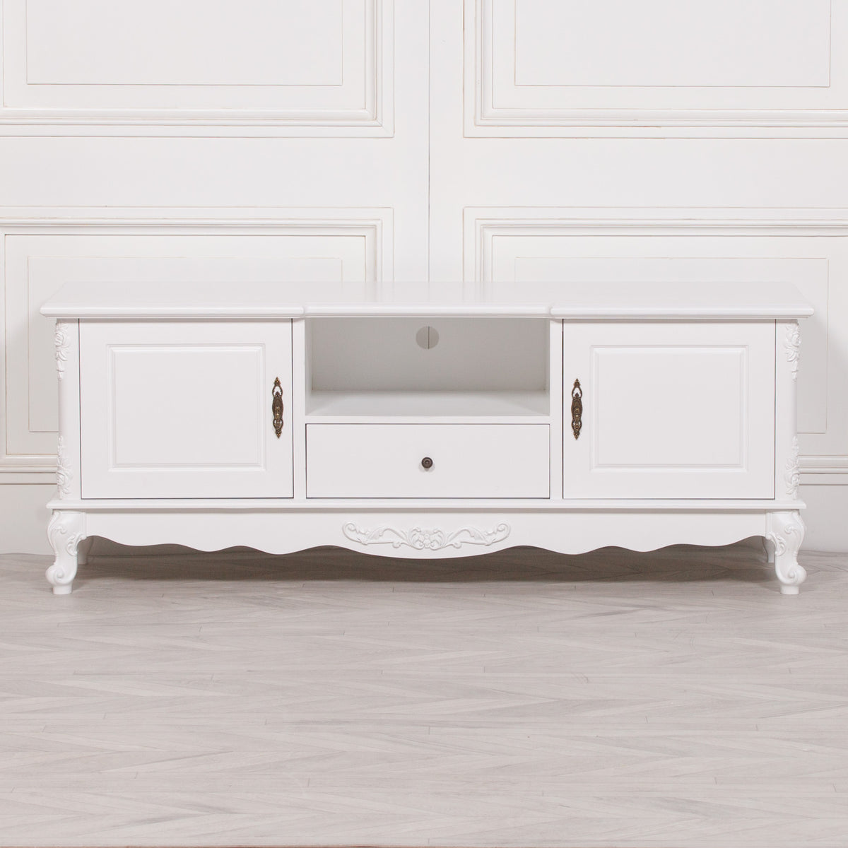 Amélie Carved TV Cabinet – White