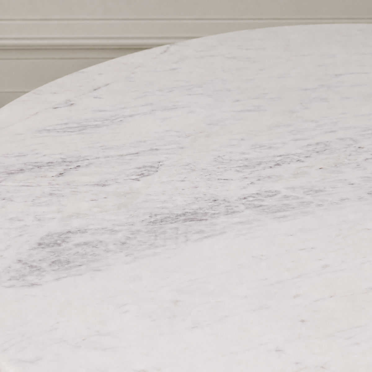 Marlow Round Marble Dining Table 135cm – Acacia Wood
